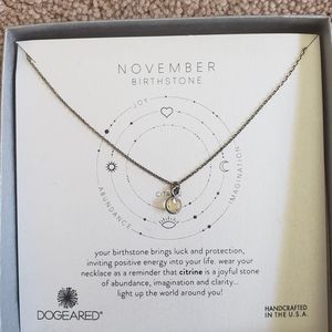 November birthstone necklace